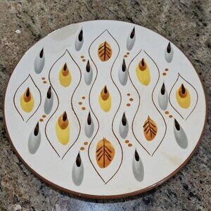 Vintage Stangl Amber Glow pottery small plate 8.25" mid century